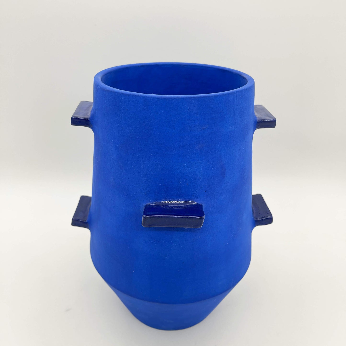 Blue Tapered Vessel with Wings (narrow)
