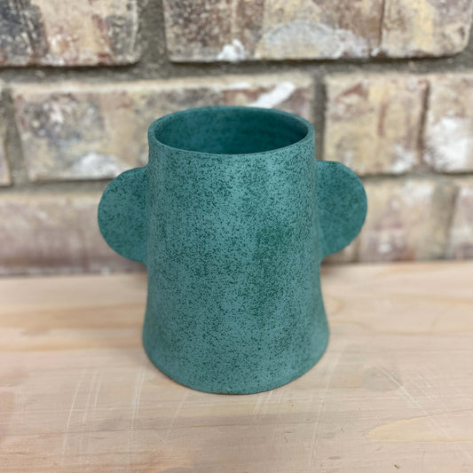 Big Ears Vase - Speckled Green