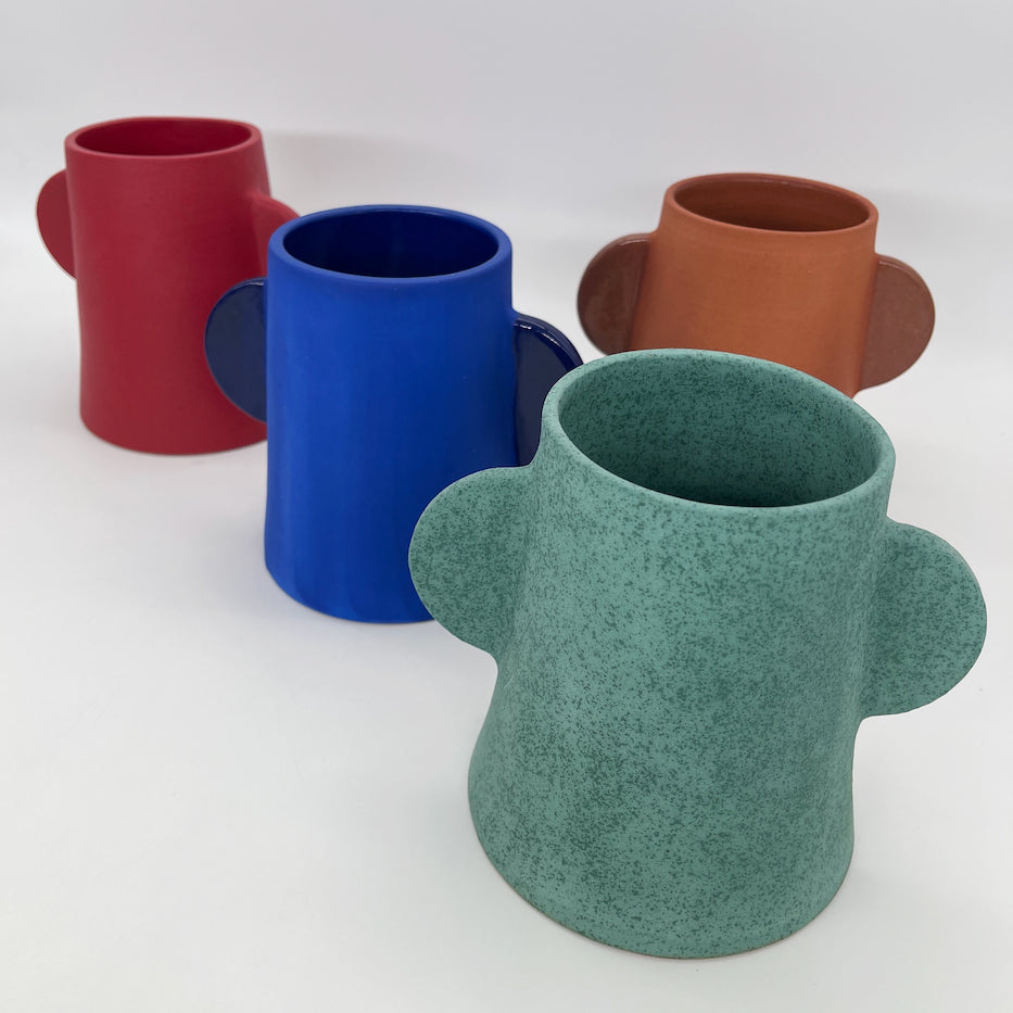 Big Ears Vase - Speckled Green
