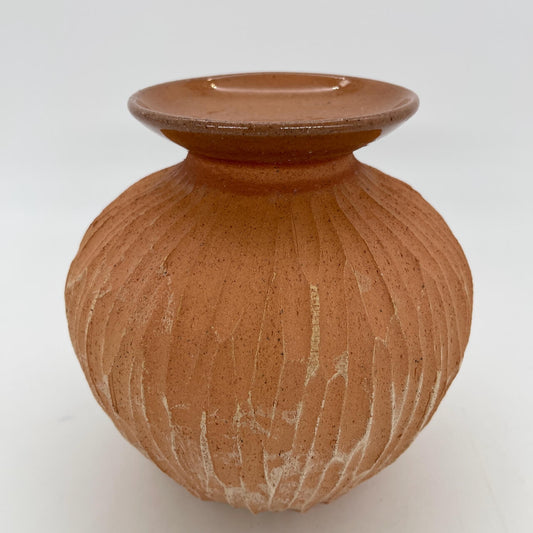 Lola Candle Holder & Trinket Dish - Drift Texture - Mottled Terracotta