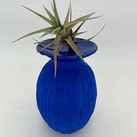 Lulu Candle Holder & Trinket Dish - Drift Texture - Blue