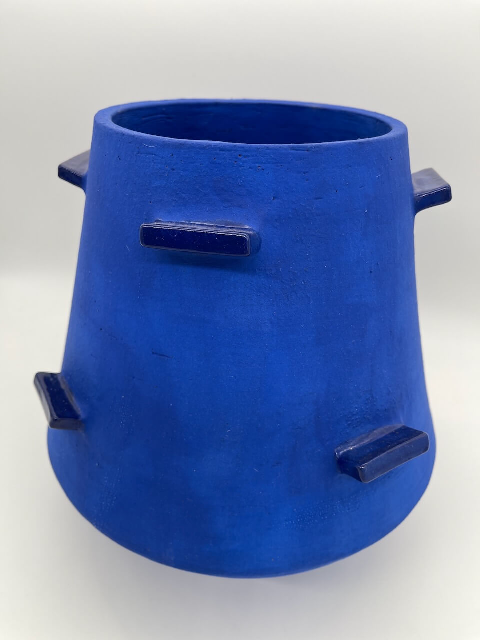 Blue Tapered Vessel with Wings (wide)