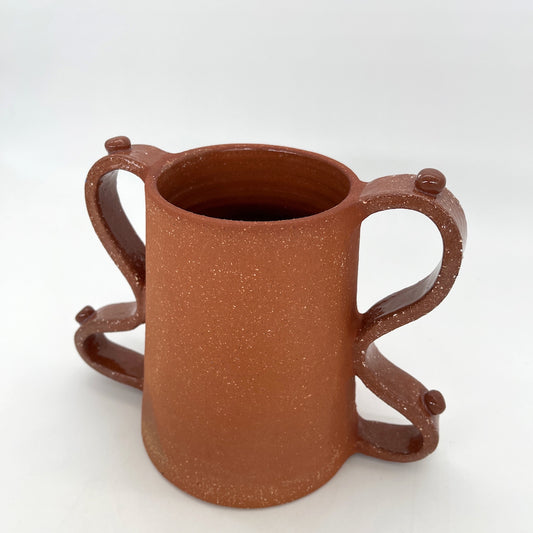 Curly Vase - Terracotta