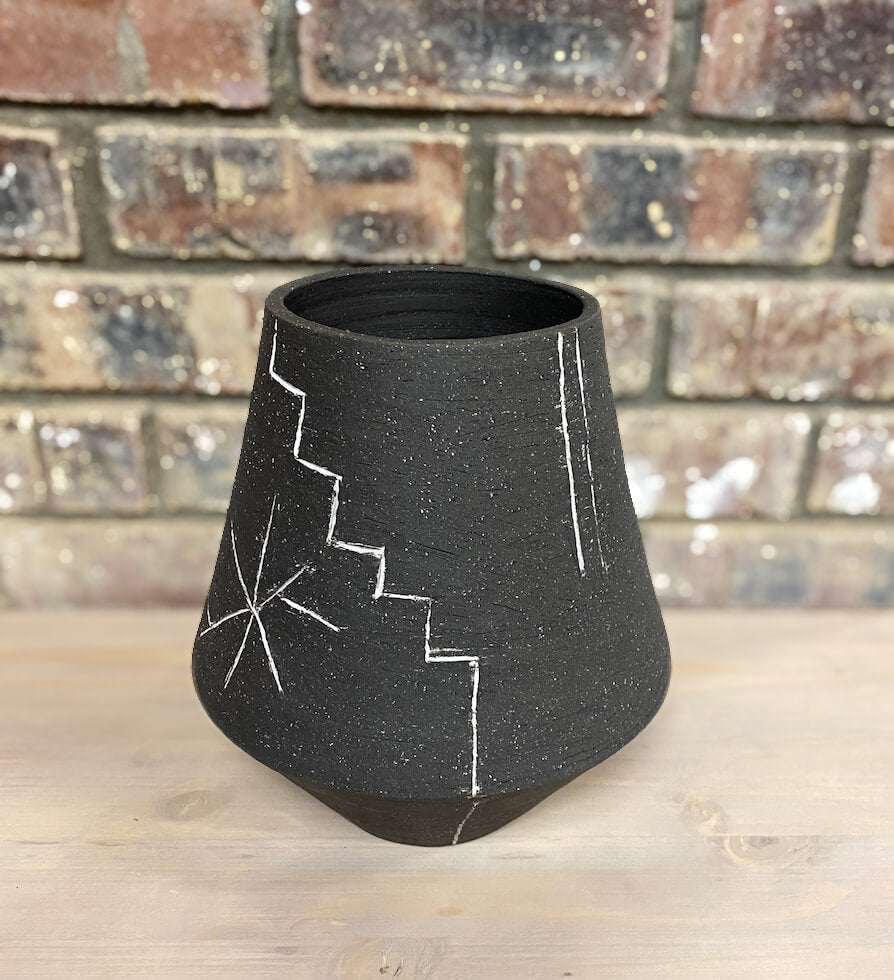 Charcoal Etched Vessel