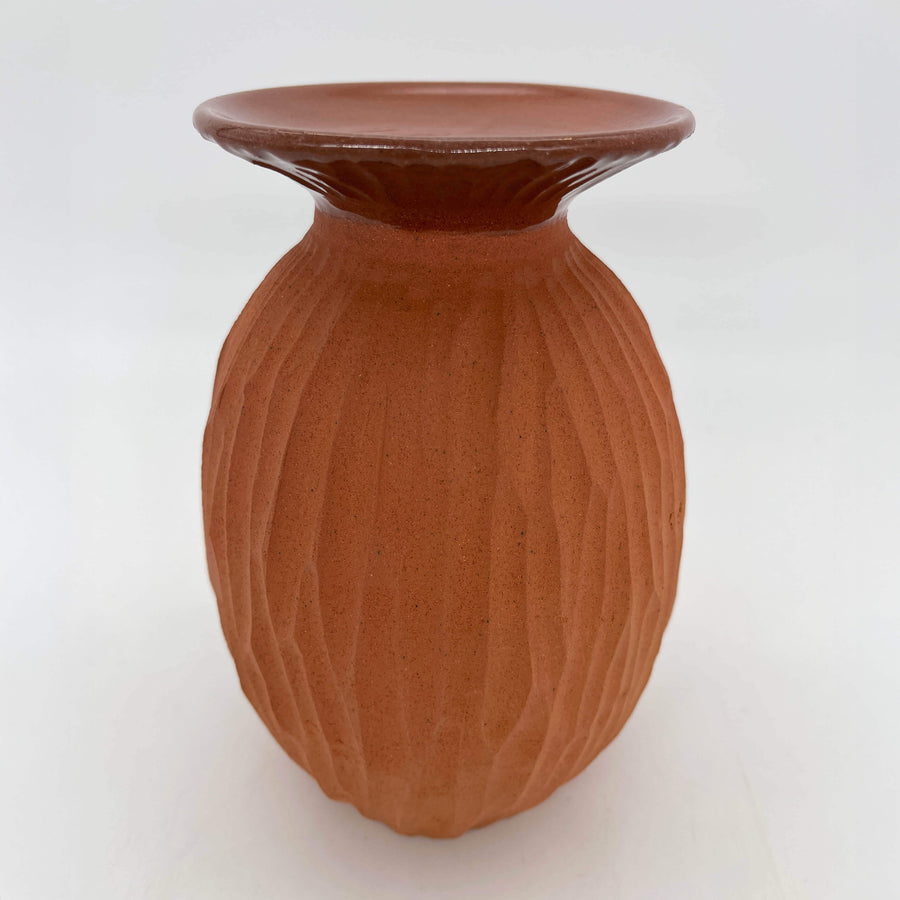 Lulu Candle Holder & Trinket Dish - Drift Texture - Terracotta